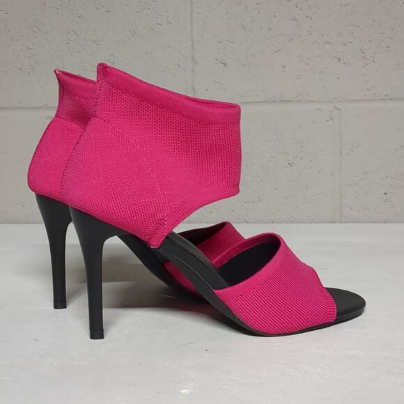 Peep Toe Elegant Stiletto Heel Breathable Mesh Knit Elastic Design Size 8 NWOT - Picture 5 of 9